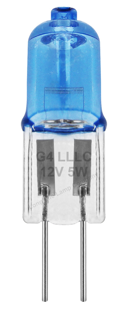 G4 Halogen Blue Glass Warm White 5W clear