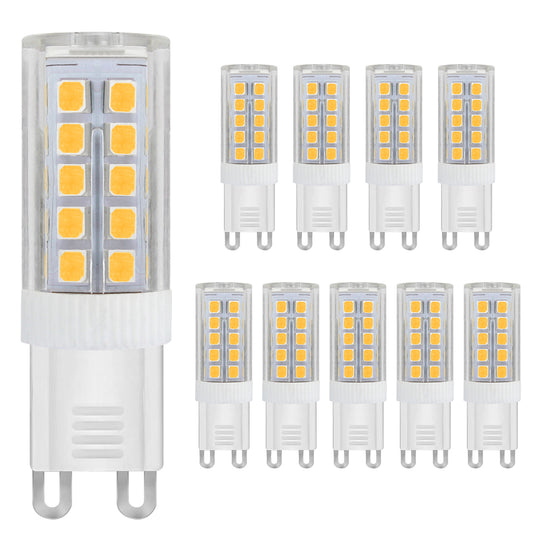 10 PACK 5w G9 LED Bulb Warm White Equivalent 40w Replacement for Halogen Capsule 