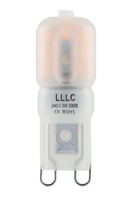 3w G9 LED Bulb Equivalent 30w Replaces Halogen Capsule 240v Frosted Cover Warm White