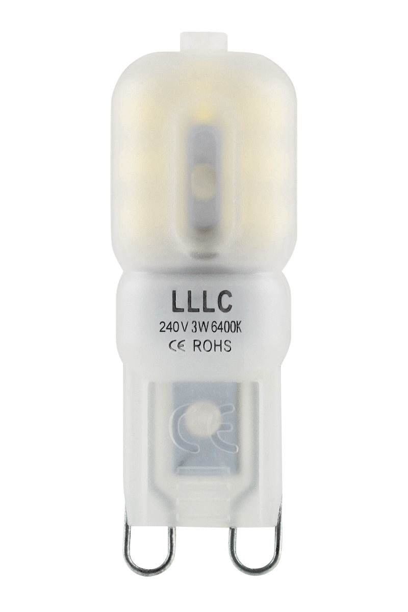  3w G9 LED Bulb Equivalent 30w Replaces Halogen Capsule 240v Frosted Cover Cool White