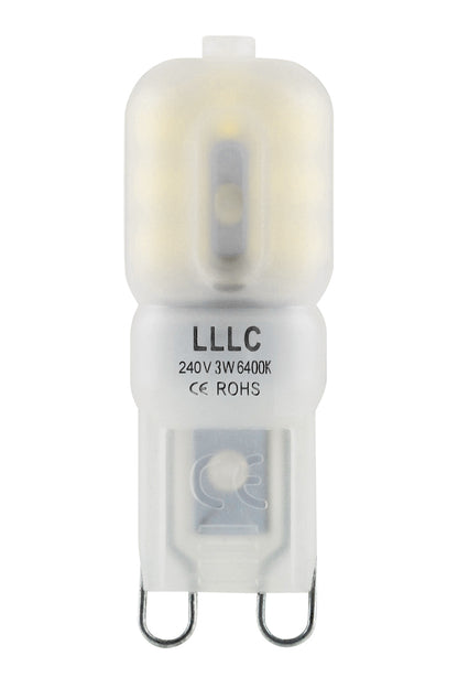  3w G9 LED Bulb Equivalent 30w Replaces Halogen Capsule 240v Frosted Cover Cool White