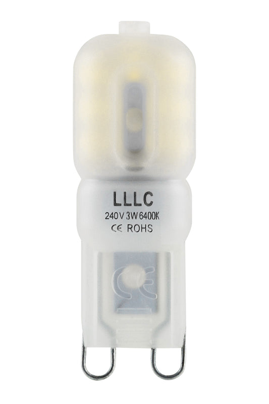  3w G9 LED Bulb Equivalent 30w Replaces Halogen Capsule 240v Frosted Cover Cool White
