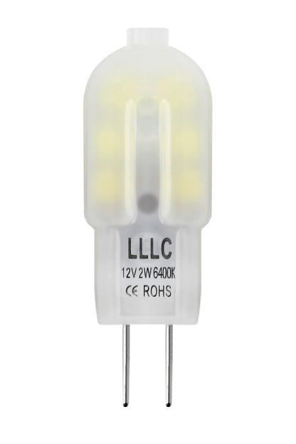 G4 12v LED Bulb 2w Equivalent 20w Replaces Halogen Capsule Frosted Cover Cool White