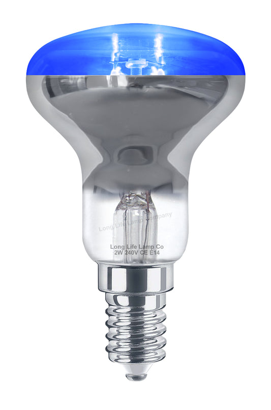 2w LED R50 Reflector Light Bulb Blue E14 Replacement For Halogen Reflector Spots 