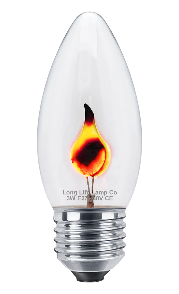  3w Flicker Flame Candle Light Bulb E27 Edison Screw