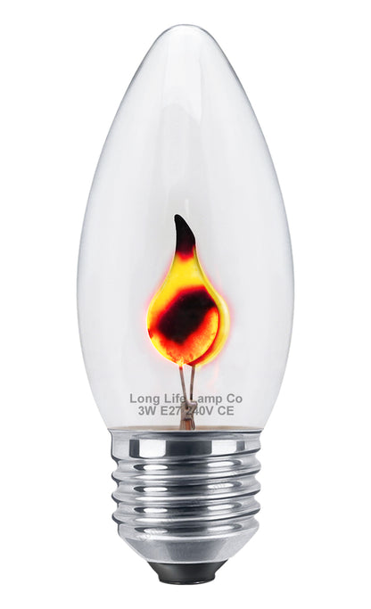 3w Flicker Flame Candle Light Bulb E27 Edison Screw