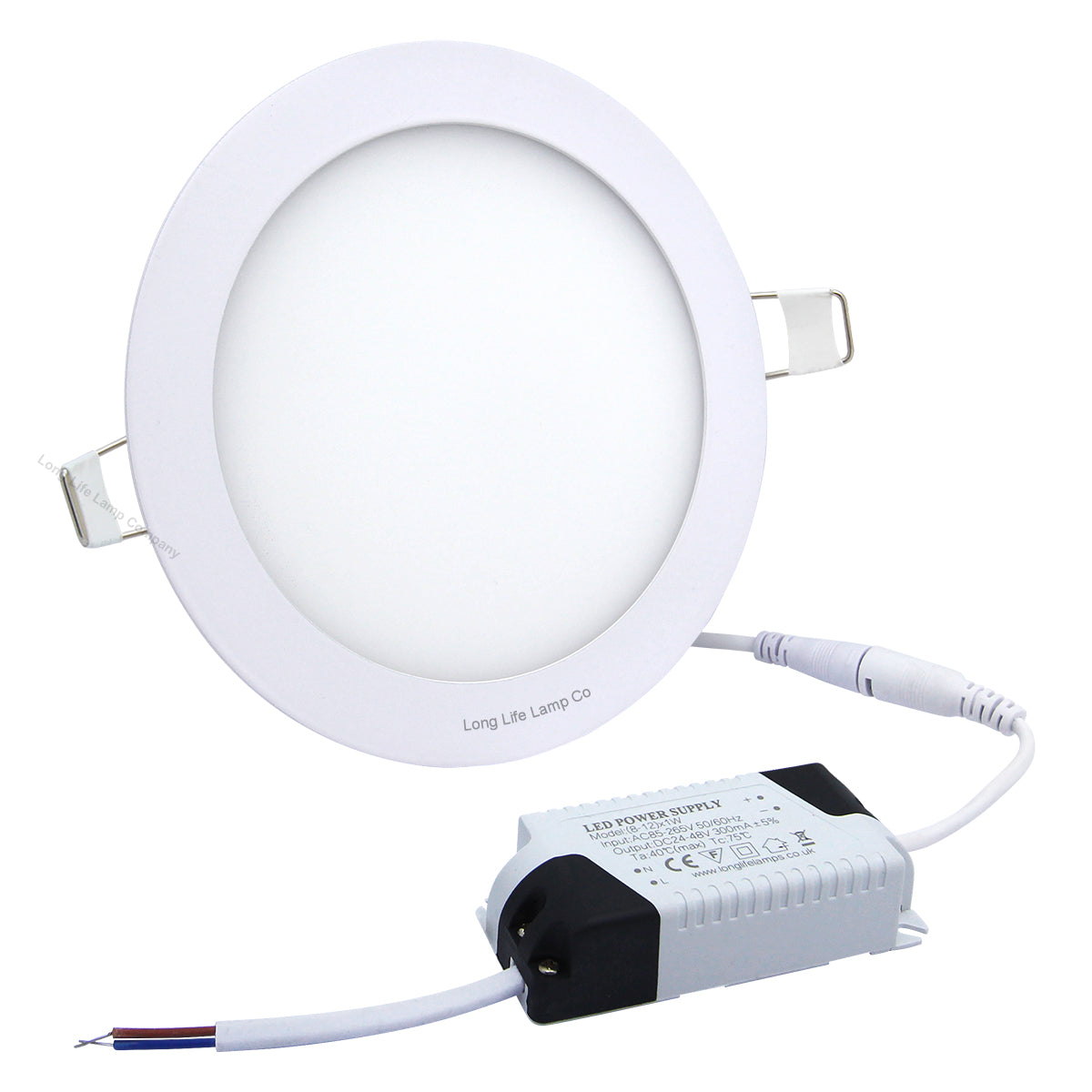 12w LED Round Recessed Ceiling Panel Light Ultra Slim Warm White