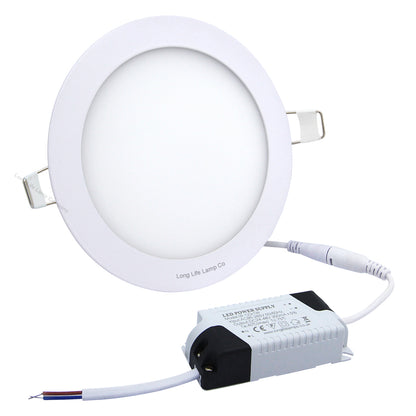 12w LED Round Recessed Ceiling Panel Light Ultra Slim Warm White