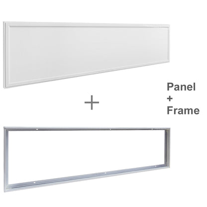 40w  1200 x 300 LED Panel Light Surface Mount  Warm White 3500k