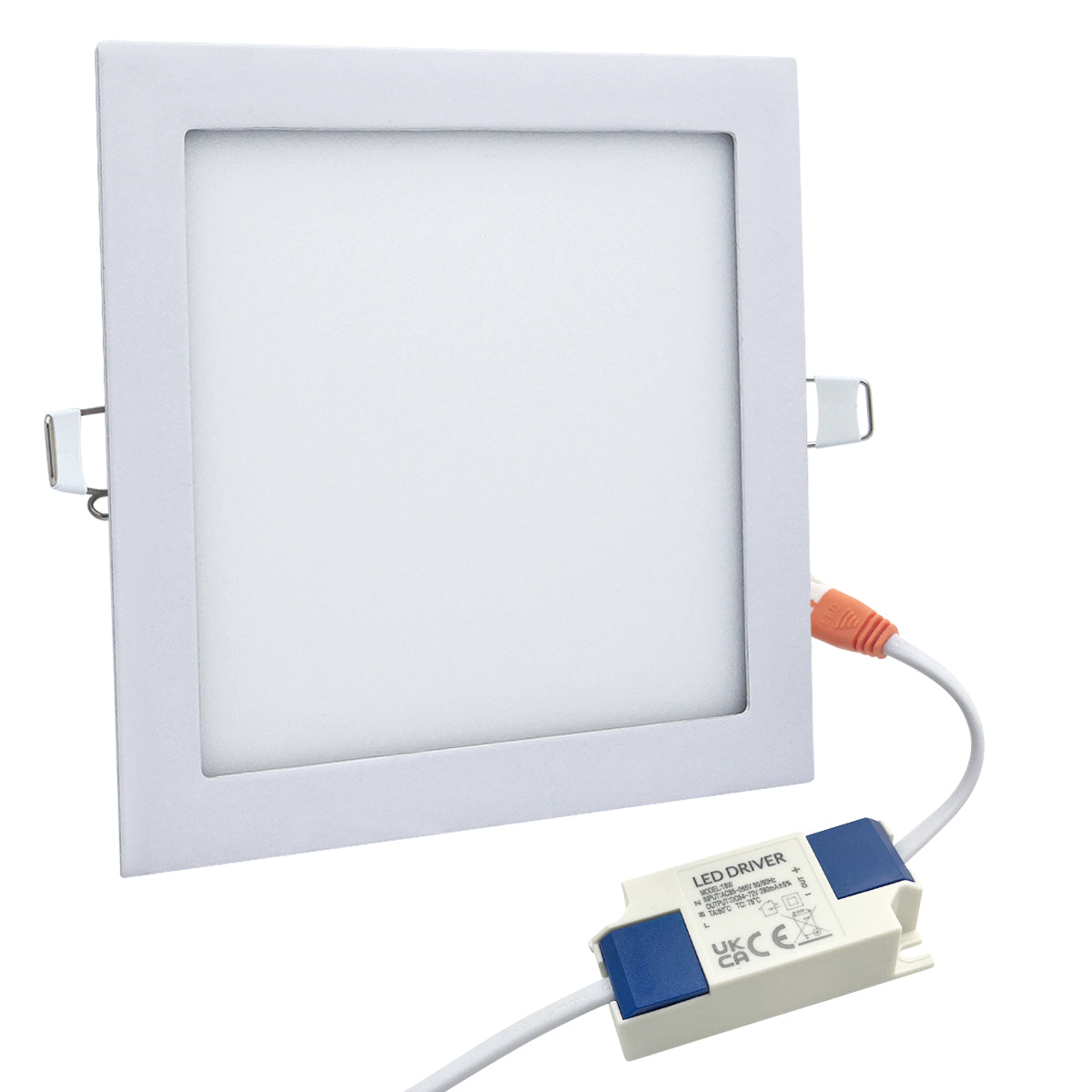 18w LED Square Recessed Ceiling Panel White 4000K - Free delivery on all orders