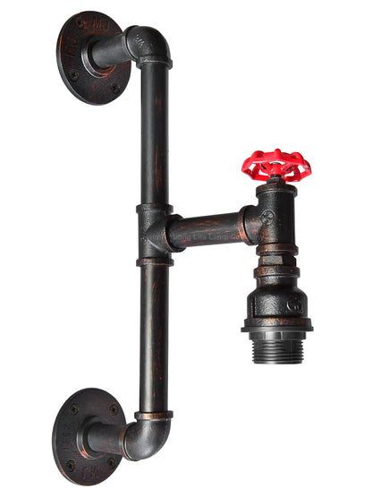 Retro Vintage Industrial Water Pipe Wall Light M0187P - Free delivery on all orders