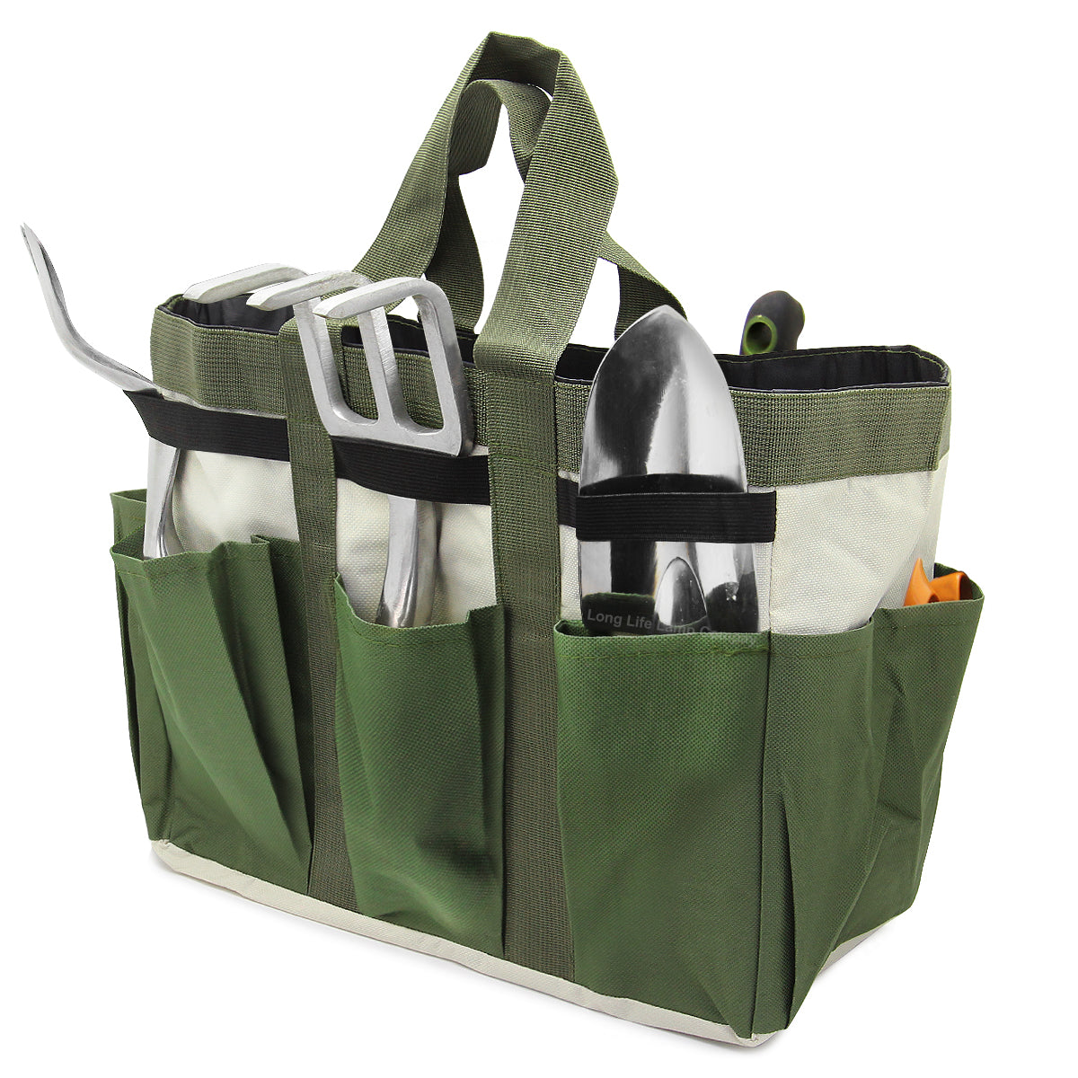 Heavy Duty Garden Tool Bag Organizer 8 Pocket Storage - Free delivery on all orders