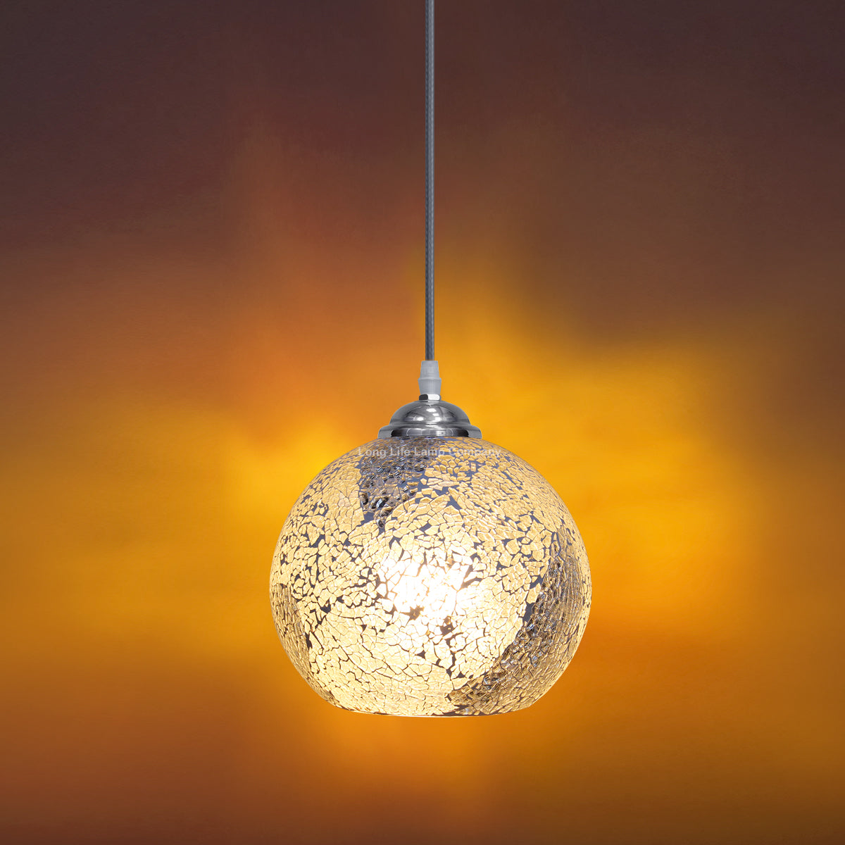 Vintage Glass Globe Ceiling Hanging Pendant Light Shade Mosaic Lighting