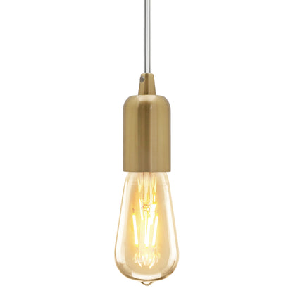 Ceiling Rose Pendant E27 Fitting Brass Flex Hanging Lamp Holder Kit