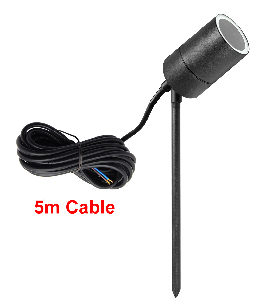 Outdoor Garden Black Stainless Steel 12v MR16 Low Voltage Spike Light ZLC328B - Free delivery on all orders