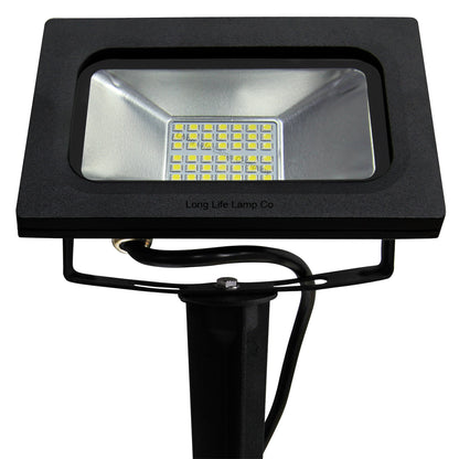 50w LED Ground Mount Flood light Spike Cool White 450mm Long Stake
