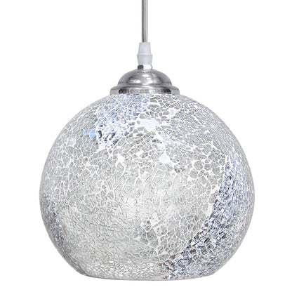 Vintage Glass Globe Ceiling Hanging Pendant Light Shade Mosaic Lighting