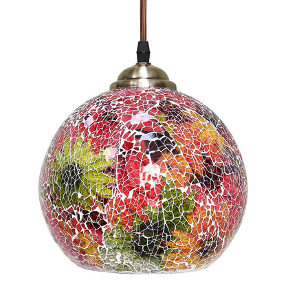 Vintage Glass Globe Ceiling Hanging Pendant Light Shade Mosaic Lighting - Free delivery on all orders