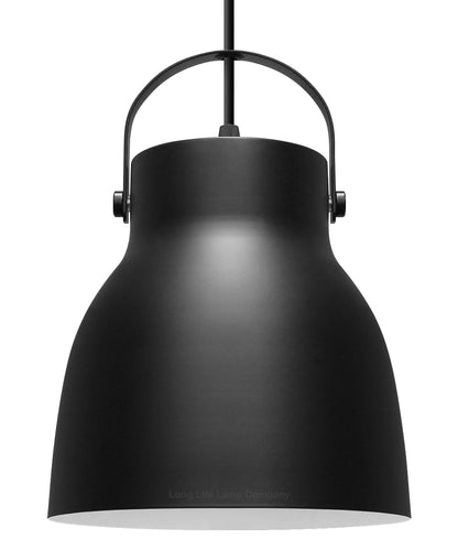Modern Retro Pendant Light Black Metal Lamp Shade Scone M0149
