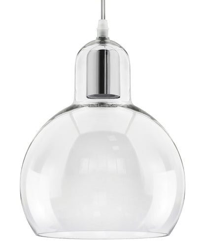 Modern Mini Globe Clear Glass Pendant Light M0185 - Free delivery on all orders