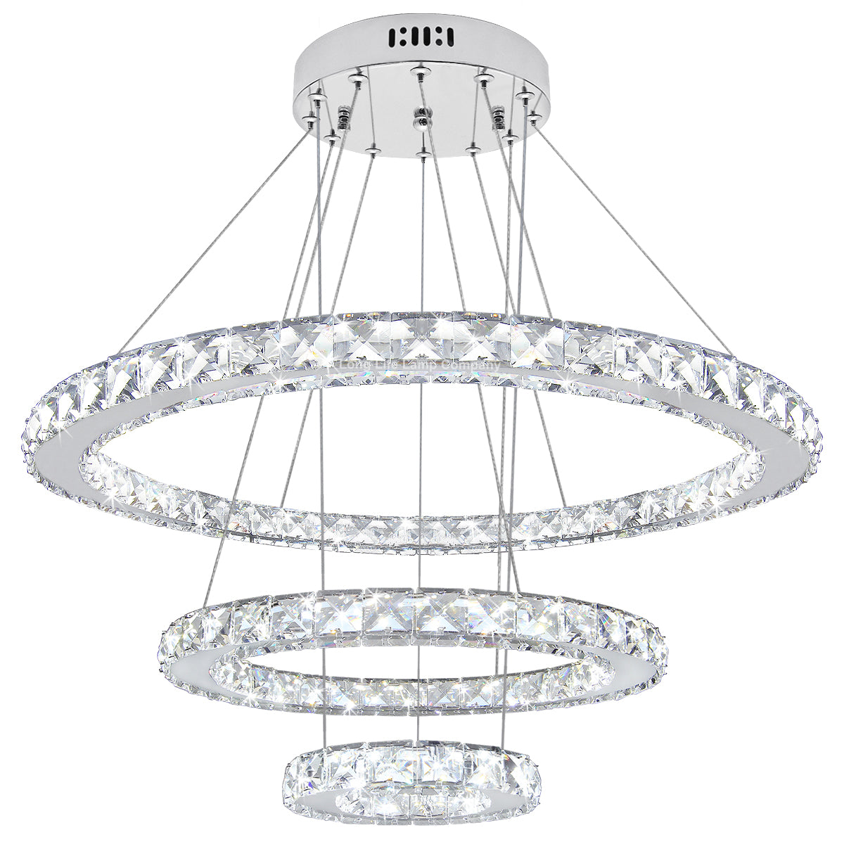 Modern Round Chandelier LED Ring Pendant Ceiling Light Cool White M0172