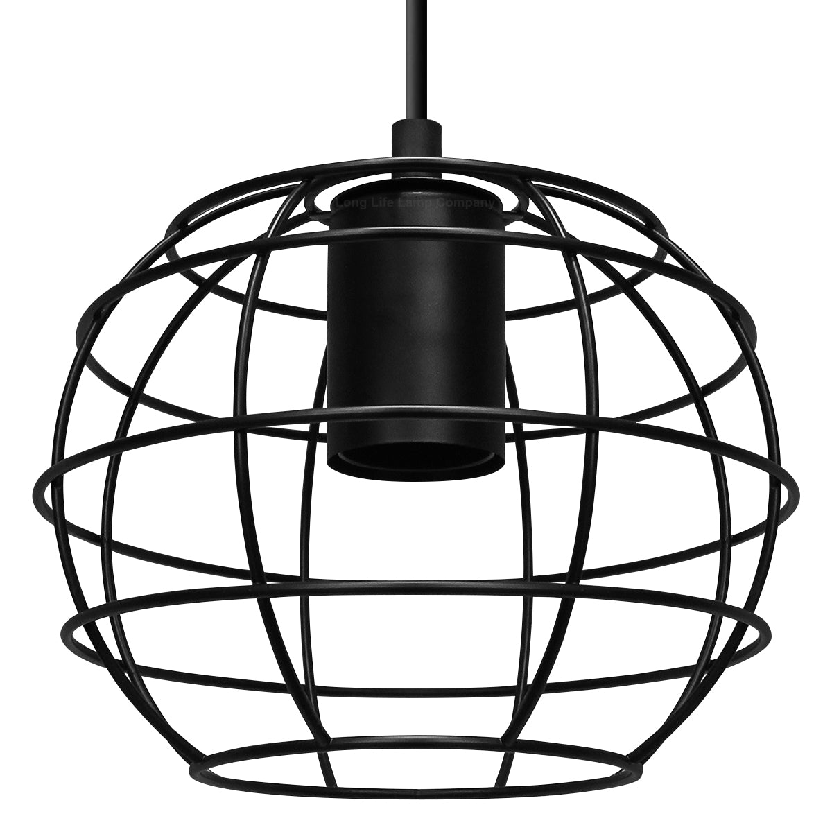 Wire Cage Globe Black Metal Pendant Light - Free delivery on all orders