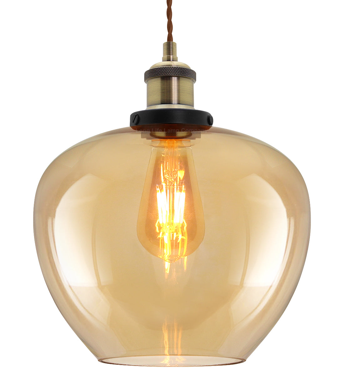 Modern Vintage Glass Globe Pendant Light M0207
