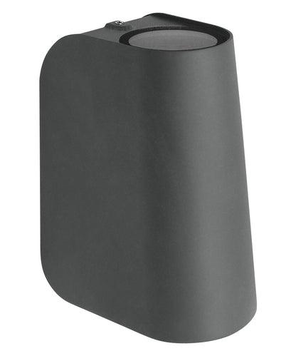 Double Outdoor Wall Light Black