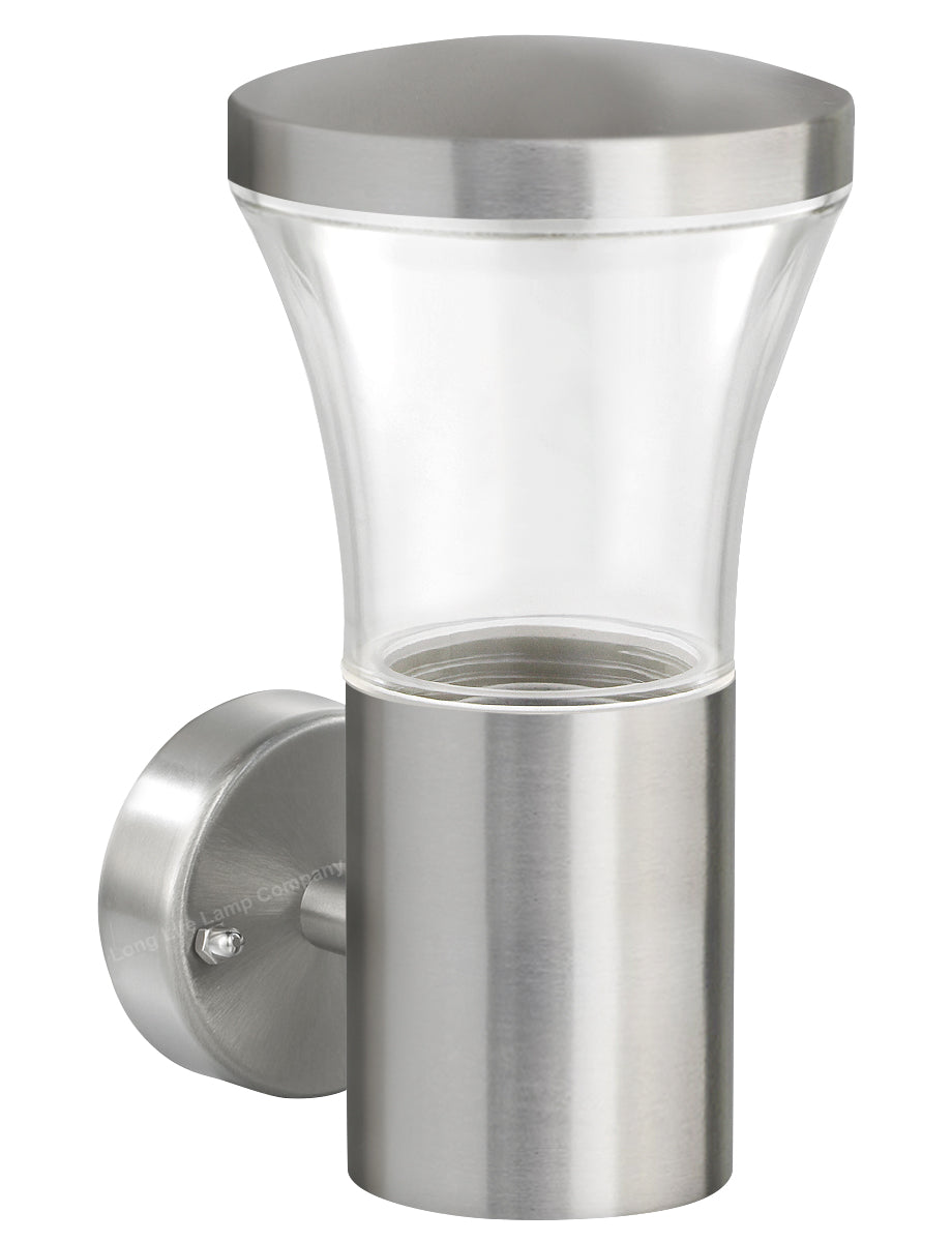 Modern LED Single Outdoor Wall Light Stainless Steel  with 5W LED Candle WW
