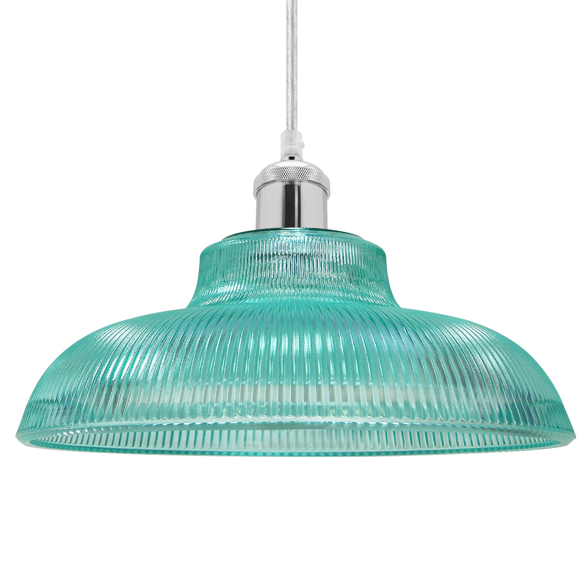 Retro Vintage Blue Glass Ceiling Pendant Light M0216