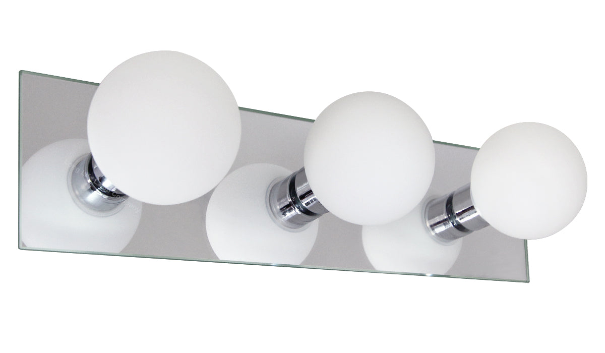 Modern IP44 Opaque 3 Globe Indoor Wall Light M0220