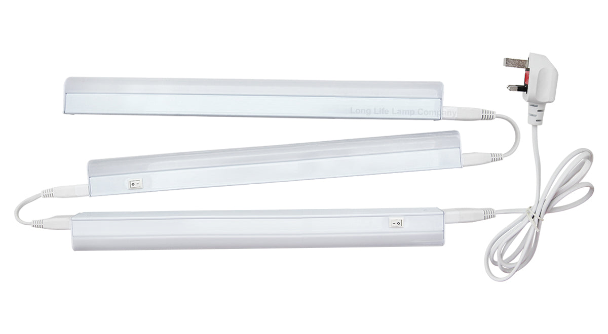15W T5 Under Cabinet LED Light 6000K Cool White Linkable 3 Pack - Free delivery on all orders