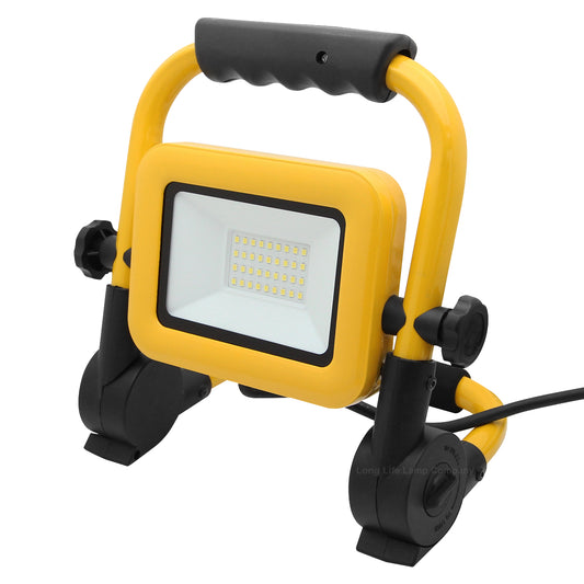 30W LED Work Light Portable Flood Light Plug In 240v IP65 6000K WL02
