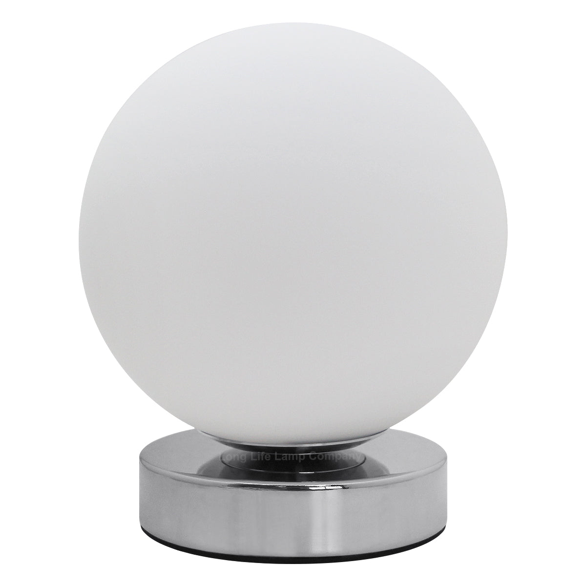 LED Globe Desk Lamp Chrome Base Warm White G9