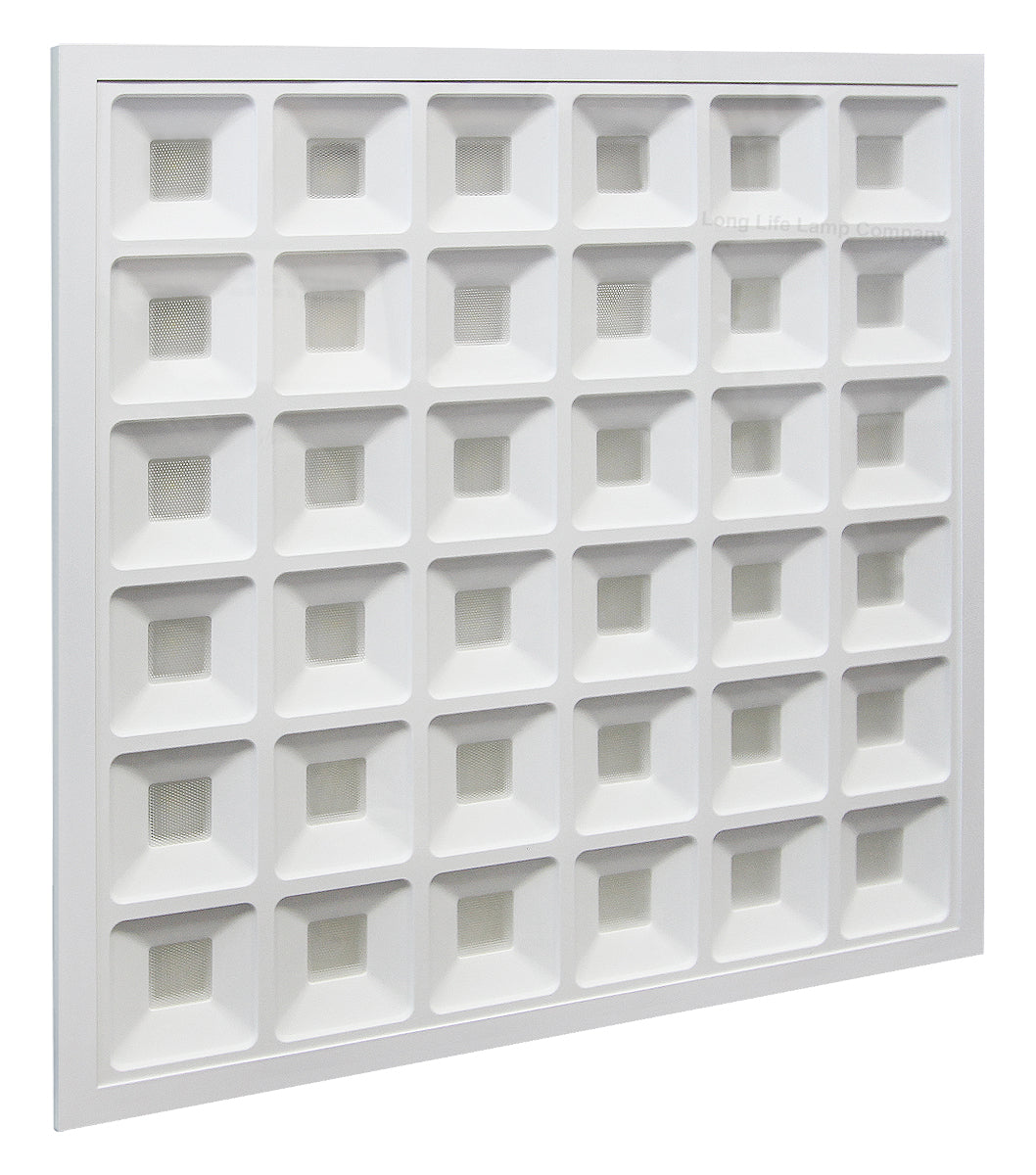 40w LED Panel 600 x 600 Recessed Ceiling Light 6500K 36 Sections Modular Replacement