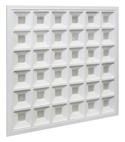 40w LED Panel 600 x 600 Recessed Ceiling Light 6500K 36 Sections Modular Replacement