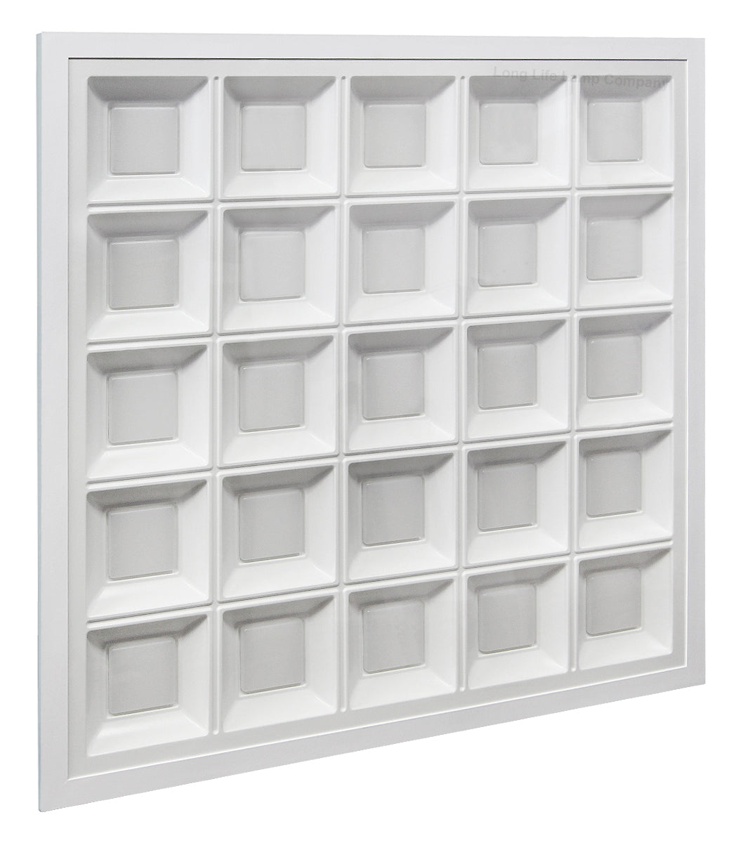 40w LED Panel 600 X 600 Recessed Ceiling Light 6500K 25 Sections Modular Replacement