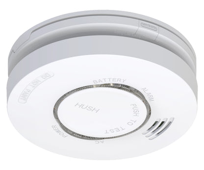 Sensor Smoke Alarm 240v Mains Operated with Battery Back Up Photoelectric Detector 