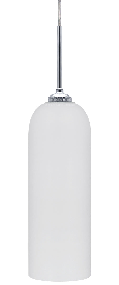 Modern White Frosted Glass Ceiling Pendant Light Tubular Lamp Shade H3134