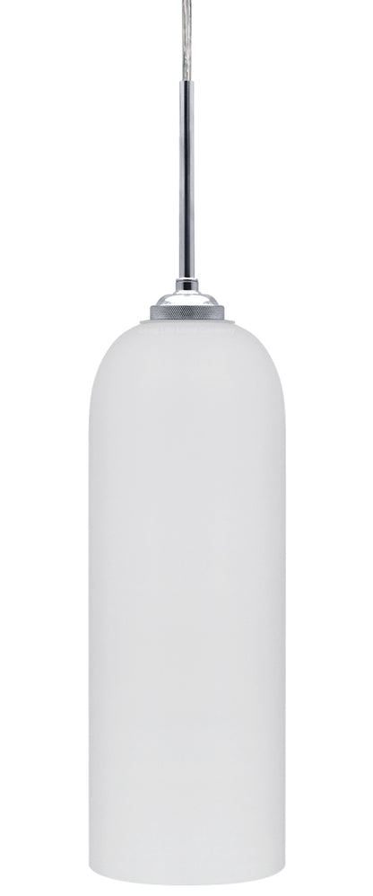 Modern White Frosted Glass Ceiling Pendant Light Tubular Lamp Shade H3134