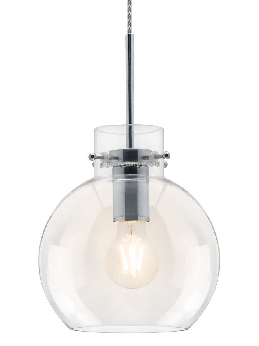 Modern Clear Glass Globe Ceiling Pendant Light Ball Lamp Shade H3132