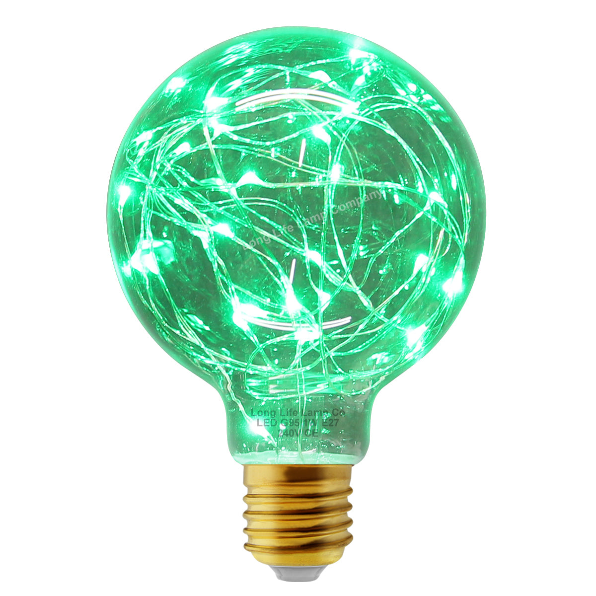 1w E27 LED Globe Decorative Light Bulb Green G95
