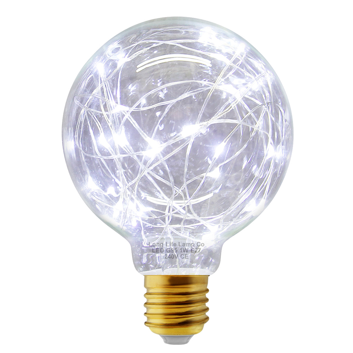 1w E27 LED Globe Decorative Light Bulb Cool White G95
