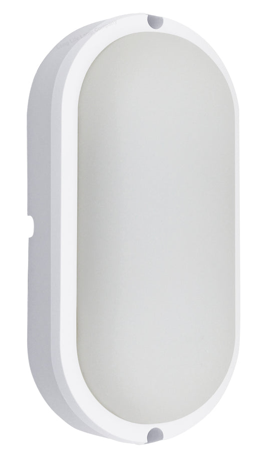 15w Oval LED Bulkhead Light 6500K Cool White DPJ0200W