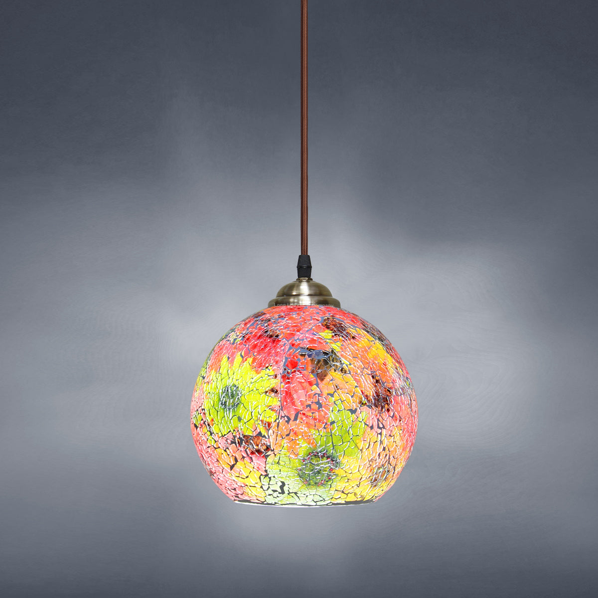 Vintage Glass Globe Ceiling Hanging Pendant Light Shade Mosaic Lighting - Free delivery on all orders