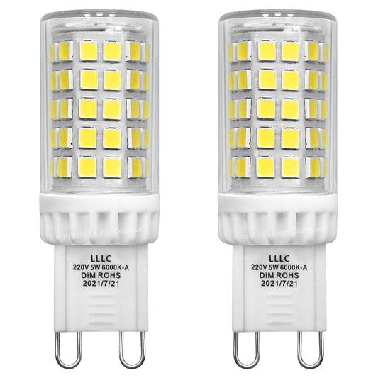 Multipack 5W G9 LED Bulb Dimmable 6500K Cool White 240V