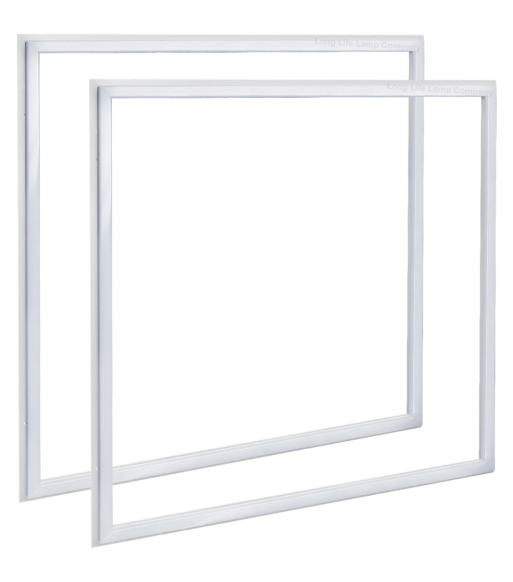 2 x 40W LED Panel 600x600 Surface Mount Frame Cool White 6500K