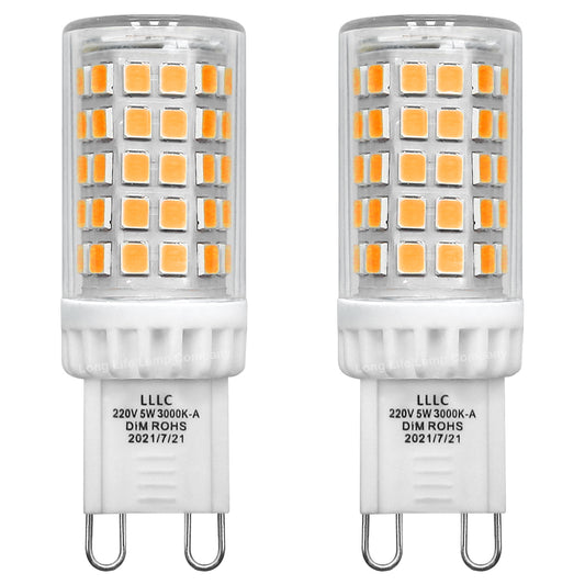 Multipack 5W G9 LED Bulb Dimmable 3000K Warm White 240V