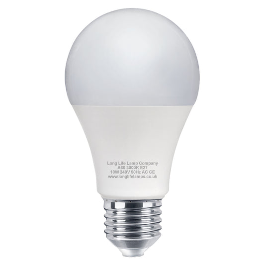 10w A60 GLS LED Light Bulbs E27 Edison Screw Warm White