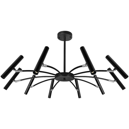 10 Lamp Ceiling Black Cluster Sputnik Pendant Light Adjustable Beam Angle K405 With G9
